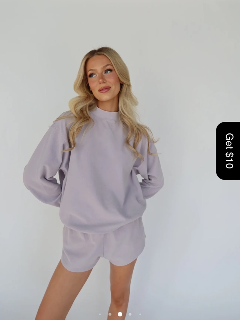 Milkstain Apparel Taro Lounge Sweatshirt & Shorts Set